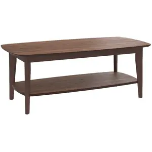 Rendez-Vous Déco Table basse rectangulaire en bois foncé pas cher