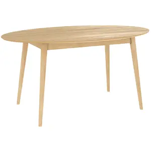Comparateur de prix : RENDEZ VOUS DECO Table Eddy ovale 6 personnes en bois clair 150 cm - Eddy TU