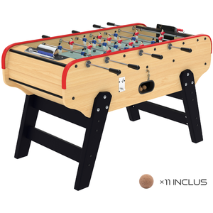 Comparateur de prix : RENDEZ VOUS DECO Baby foot avec monnayeur en bois clair - Bistrot - Mister Babyfoot