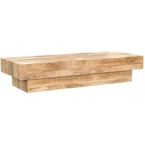 Rendez-Vous Déco Table basse rectangulaire en bois de manguier