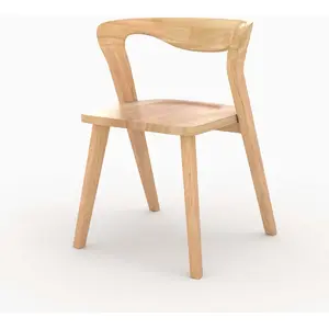Rendez-vous Déco - Chaise en bois d'hévéa clair - vega pas cher