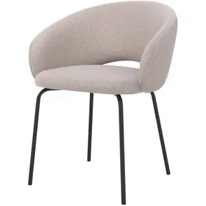 RENDEZ VOUS DÉCO Chaise milly en tissu beige chiné Milly pas cher