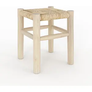 RENDEZ VOUS DÉCO Tabouret en branche de teck h35,5 cm - popa Popa