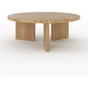 Table basse ronde en bois massif de mindi - galia Galia pas cher