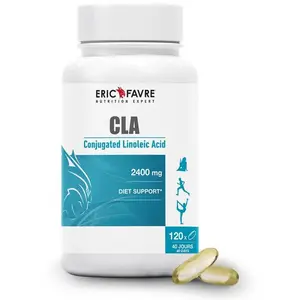 CLA 2400 - Huile de Carthame titrée 80% - Complément à l'Acide Linoléique - Aide à Stabiliser le Poids - Programme 30J - Laboratoire Français Eric Favre