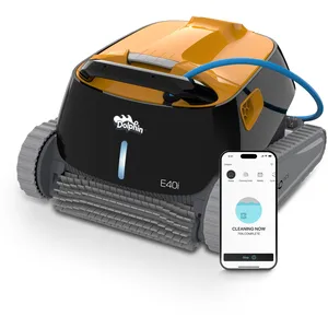 Dolphin Robot electrique de piscine fond, parois et ligne d'eau avec chariot e40i pas cher
