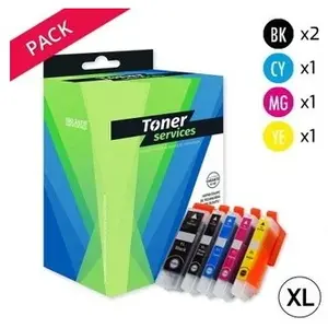 Toner Services Compatible Epson 33XL Pack 5 cartouches Noir/couleurs T3357 (Orange)