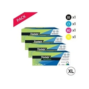 Compatible Samsung CLT-P506L Pack 4 toners Noir cyan magenta jaune XL