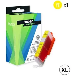 Toner Services Compatible Canon CLI551XL Cartouche Jaune 6446B001 (C551XLY) pas cher