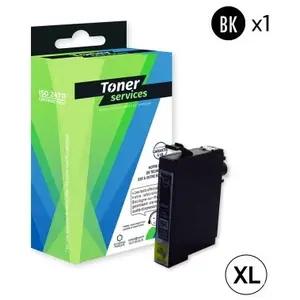 Toner Services Compatible Epson 18XL / T1811 Cartouche Noir C13T18114010 (Pâquerette) pas cher