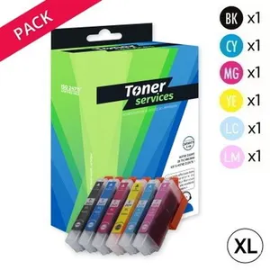 Compatible Epson 24XL Pack 6 cartouches Noir/couleurs Elephant (T2438) pas cher