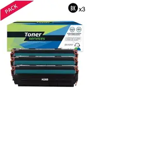 Compatible Canon 725 Pack 3 Toners Noir CE285A (85A) pas cher
