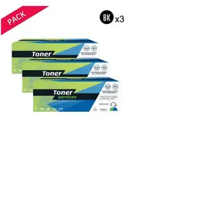 Compatible Ricoh Pack 3 Toners Noir 406837 (RT1200B) pas cher