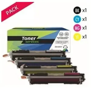 Compatible HP 126A et Canon 329 Pack 4 toners Noir cyan magenta jauneVendu partoner-services