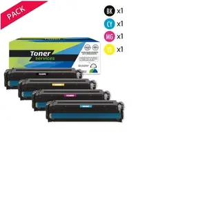 Compatible HP 125A et Canon 716 Pack 4 Toners Noir cyan magenta jaune
