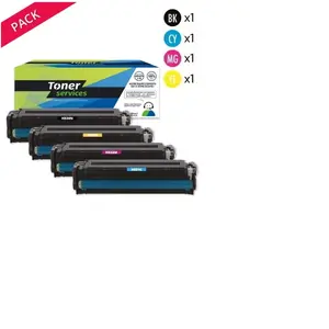 Compatible HP 304A et Canon 718 Pack 4 toners Noir cyan magenta jauneVendu partoner-services