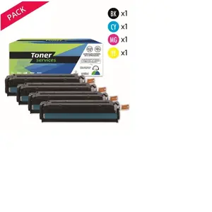 Compatible HP 131A et Canon 731 Pack 4 toners Noir cyan magenta jauneVendu partoner-services