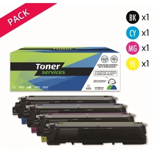 Comparateur de prix : Compatible Brother TN230 de 4 toners Noir, cyan, magenta et jaune