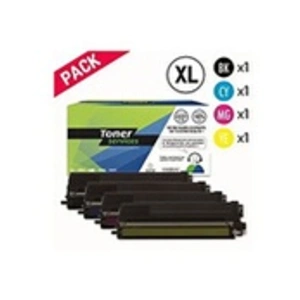 Compatible Brother TN328 de 4 toners Noir, cyan, magenta et jaune XLVendu partoner-services