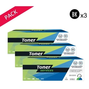 Compatible Oki B411 Pack 3 Toners Noir 44574702 (OT411) pas cher