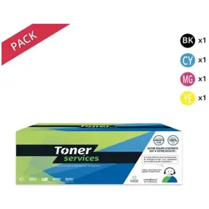 Pack de 4 cartouches de Toner compatible Noir et couleurs (P4KB248NCMY...Vendu partoner-services