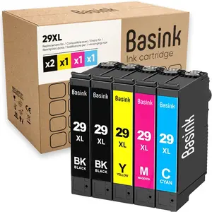 basink Pack de 5 cartouches d'encre Epson 29XL Noir et couleurs pas cher