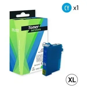 Comparateur de prix : Toner Services Compatible Epson 502XL - Jumelles Cartouche Cyan C13T02W240 (T02W2)