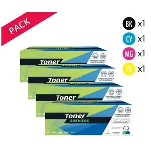Compatible Lexmark CS317 Pack de 4 toners Noir, cyan, magenta et jauneVendu partoner-services