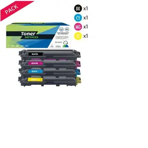 Compatible Brother TN247 Pack de 4 toners Noir, cyan, magenta et jauneVendu partoner-services