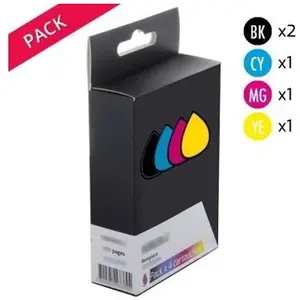 Compatibles Brother LC123VALBP Pack 5 Cartouches Noires/couleurs (Cupc... pas cher
