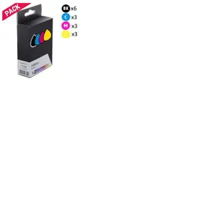 GENERIQUE Compatibles Brother LC123VALBP Pack 15 cartouches Noires et couleurs pas cher