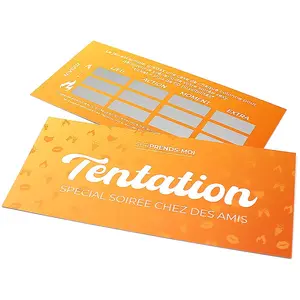Carte à Gratter Tentation Spécial Soirée chez Des Amis pas cher