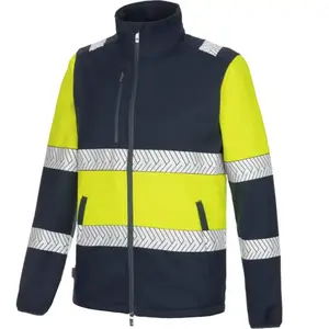 Softshell haute visibilité FLUO ONE jaune/marine XS pas cher