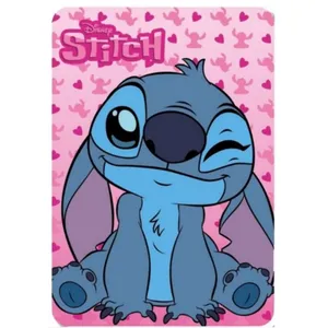 Comparateur de prix : NPZ Plaid Polaire Stitch Disney rose 100 x 140 cm