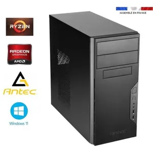 Antec PC Bureau Ryzen 7 5700G - Radeon Vega 8 - 32GO RAM - SSD 1To + HDD 2To... pas cher