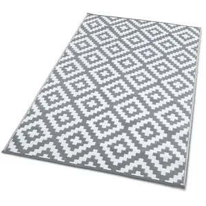 TERRE JARDIN Tapis extérieur rectangulaire réversible 120 x 180 BlancVendu paramazon