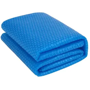 TERRE JARDIN Bâche à Bulles Piscine rectangulaire 400 microns - 10 x 5 - Bleu pas cher