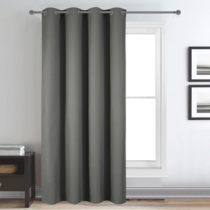 HOME MAISON Rideau déco uni occultant et thermique Gris anthracite 140x260 cm pas cher