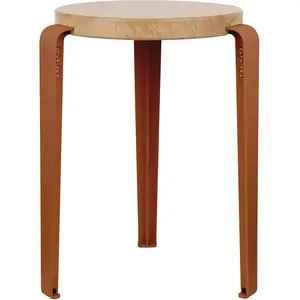 TIPTOE - Tabouret empilable Lou - Marron - Chêne massif éco-certifié -... pas cher