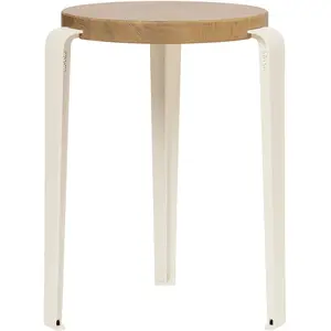 TIPTOE - Tabouret empilable Lou - Blanc - Chêne massif éco-certifié - ... pas cher