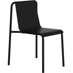 TIPTOE - Chaise empilable Panorama - Noir - Acier thermolaqué pas cher