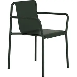 TIPTOE - Fauteuil de repas empilable Panorama - Vert - Acier thermolaq... pas cher