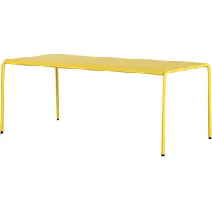TIPTOE - Table rectangulaire Panorama - Jaune - Acier thermolaqué pas cher