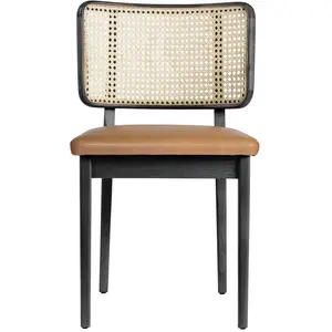 Chaises - Chêne Noir / Sans Accoudoirs Cannage, Cuir Tabac Red edition pas cher