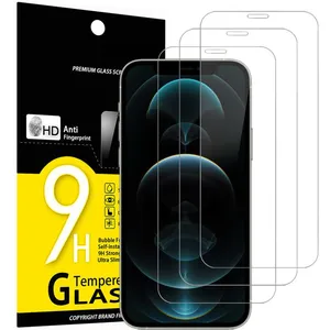 MYLS Lot de 3 Verre Trempé pour iPhone 12 Pro Max (67) Film Protection...Vendu parcdiscount