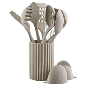 Comparateur de prix : Bjorn Set d'ustensiles de cuisine en bois et silicone - 11 pièces