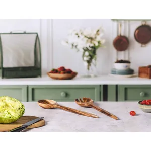 Comparateur de prix : Couverts À Salade En Bois D'acacia Rolf