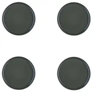 Björn Lot de 4 assiettes à pain en grès vert D16.5
