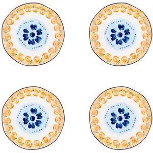 Assiette NAPOLI Ø20cm - 4 pièces - Agrume Björn pas cher