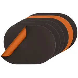 Björn Set de table réversible - cuir recyclé pas cher